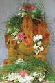 Picture of Ganesh with flowers 2